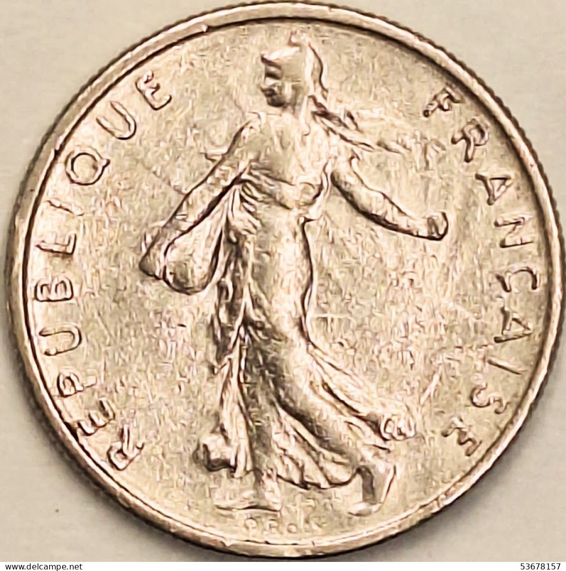 France - 1/2 Franc 1965 Large Legends, KM# 931.1 (#4284) - 1/2 Franc