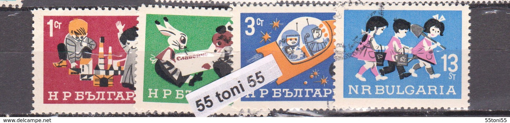 1966 FOR The KIDS Mi 1643/49 4v.-used (O) Bulgaria / Bulgarie - Gebruikt