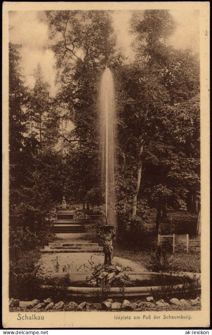 Postcard Schalkau Skałka Idaplatz Am Fuß Der Schaumburg. 1926 - Schlesien