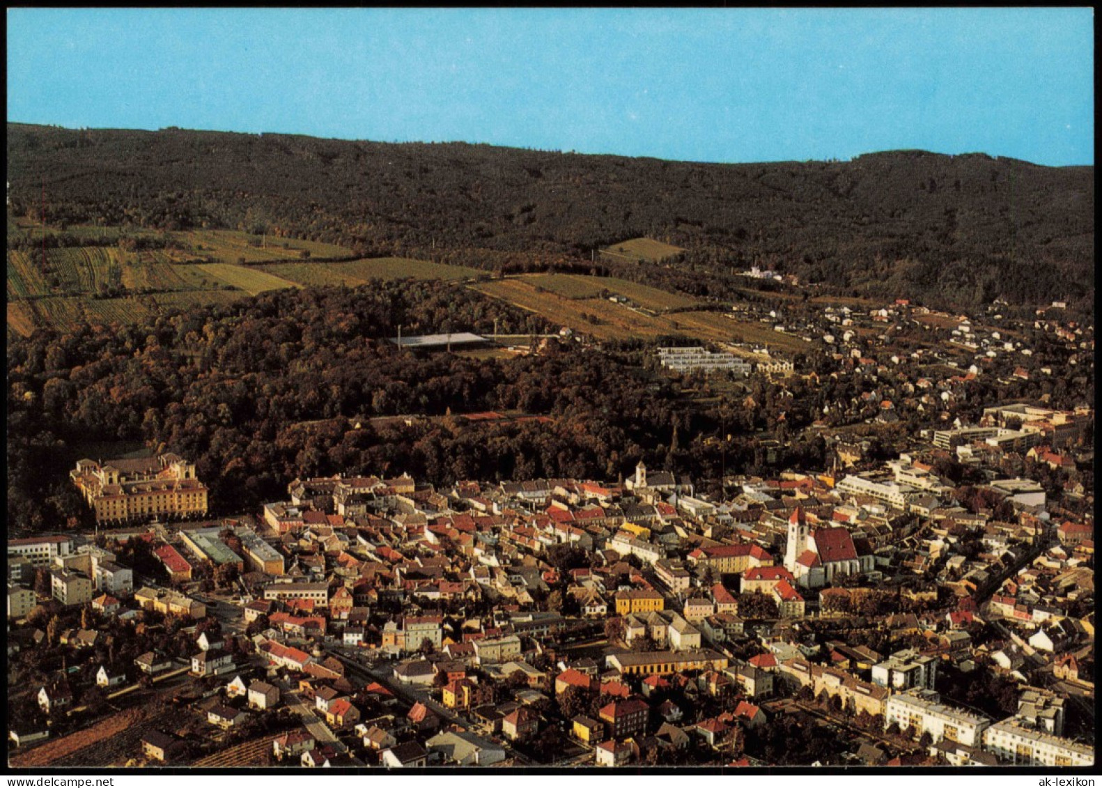 Eisenstadt Luftbild Luftaufnahme Blick V. Süden Gegen Das Leithagebirge 1980 - Autres & Non Classés