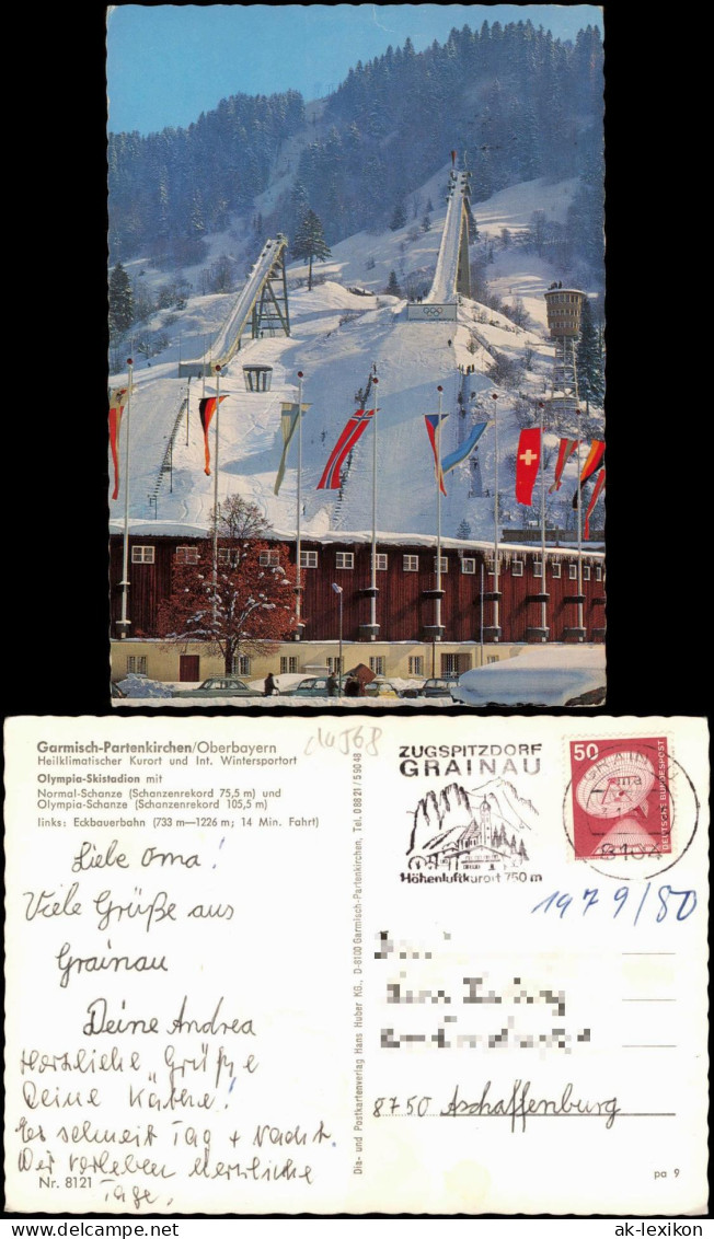 Ansichtskarte Garmisch-Partenkirchen Olympia Skistation Und Sprungschanze 1978 - Garmisch-Partenkirchen