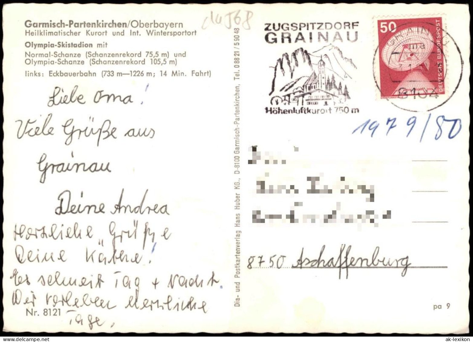 Ansichtskarte Garmisch-Partenkirchen Olympia Skistation Und Sprungschanze 1978 - Garmisch-Partenkirchen