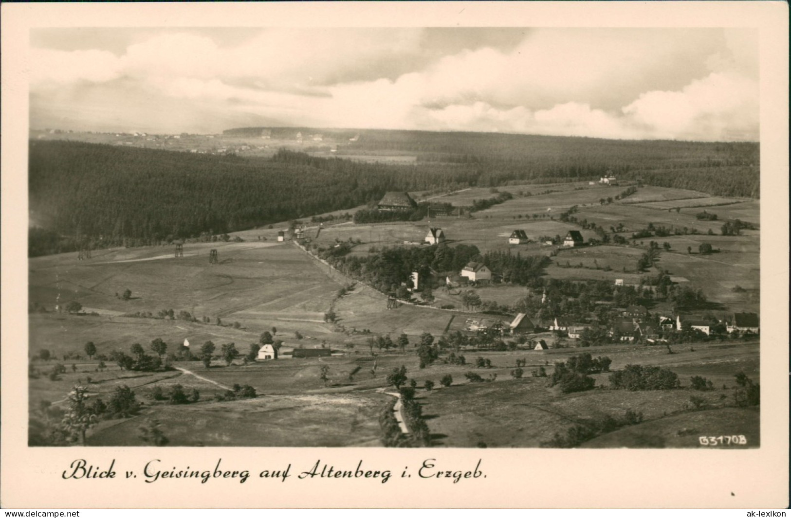 Ansichtskarte Altenberg (Erzgebirge) Blick V. Geisingberg 1960 - Altenberg