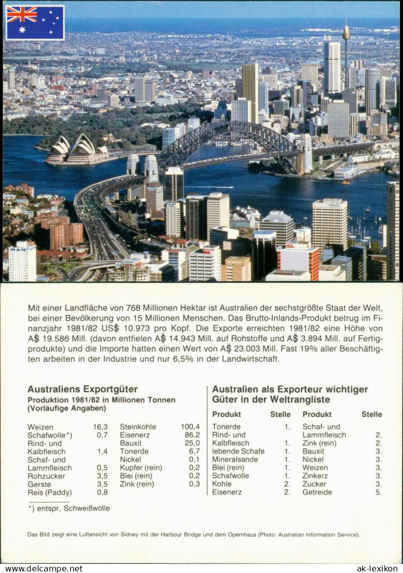 Postcard Sydney Luftbild 1995 - Sydney