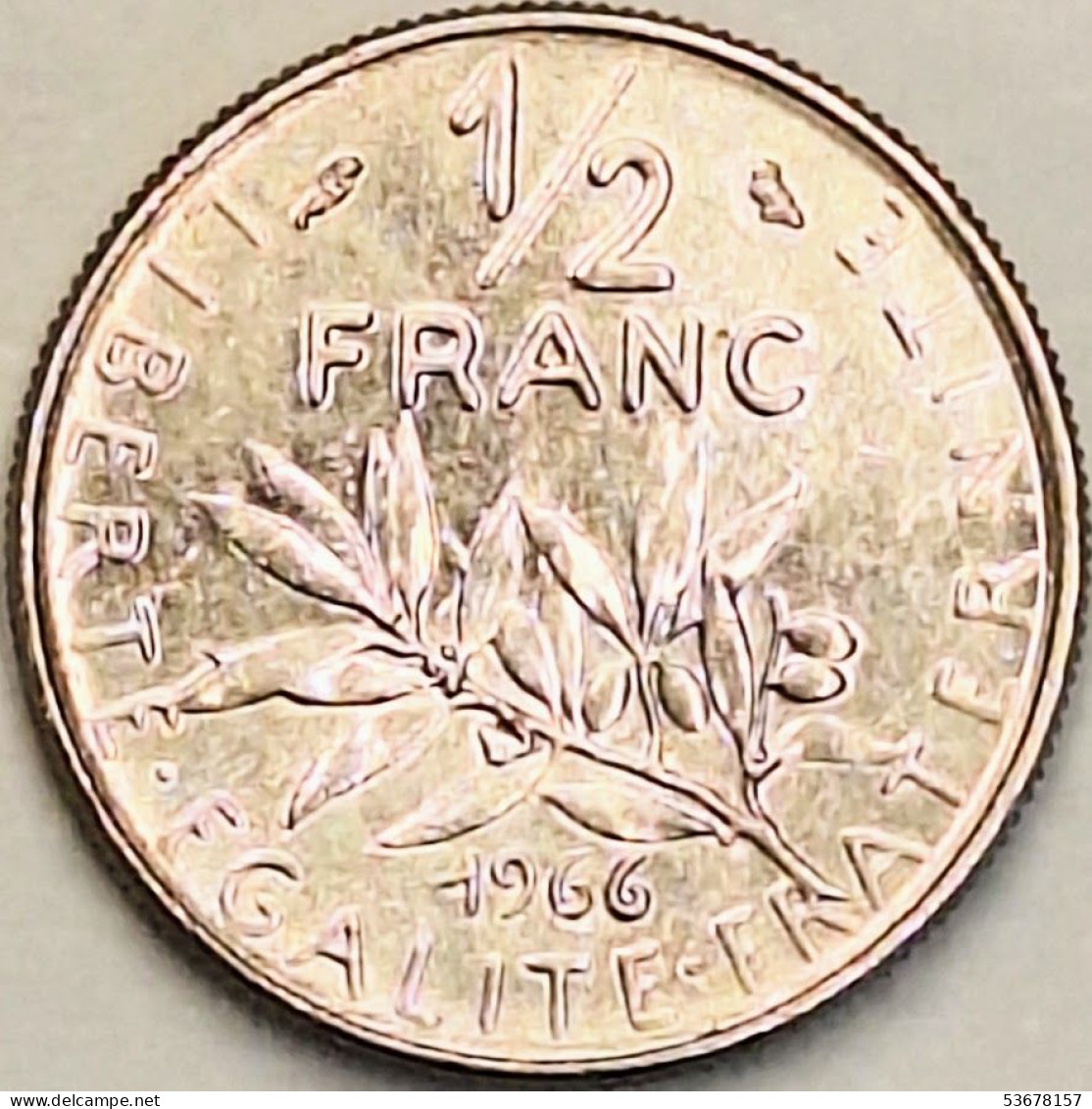 France - 1/2 Franc 1966, KM# 931.1 (#4285) - 1/2 Franc