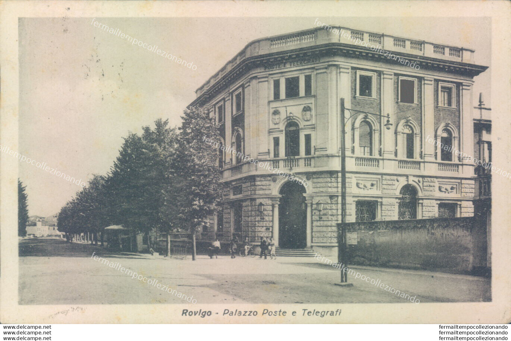 V66 Cartolina Rovigo Citta' Palazzo Poste E Telegrafi - Rovigo