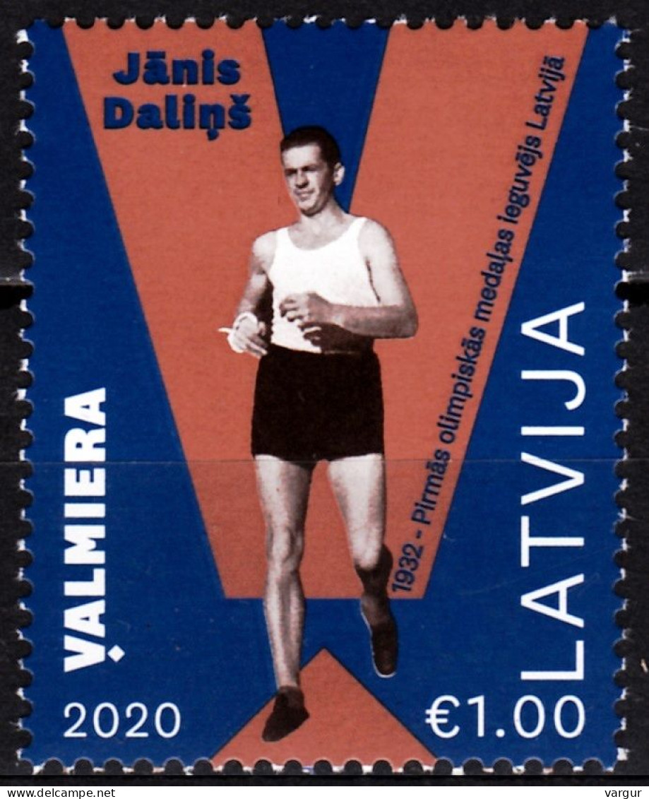 LATVIA 2020-15 Sport Light Athletics: Dalins, First Olympic Medal Of Latvia, MNH - Zomer 1932: Los Angeles