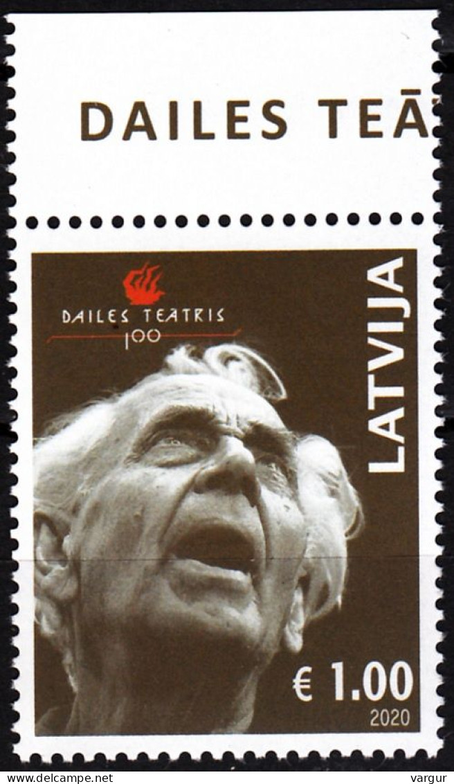 LATVIA 2020-16 Dailes Theater - 100. Smilgis, Actor Founder Director, MNH - Theater