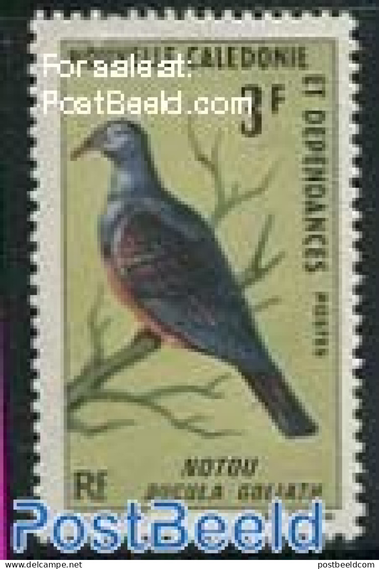 New Caledonia 1966 3F, Stamp Out Of Set, Mint NH, Nature - Birds - Ungebraucht