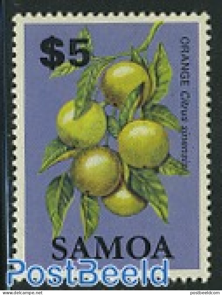 Samoa 1983 Stamp Out Of Set, Mint NH, Nature - Fruit - Obst & Früchte