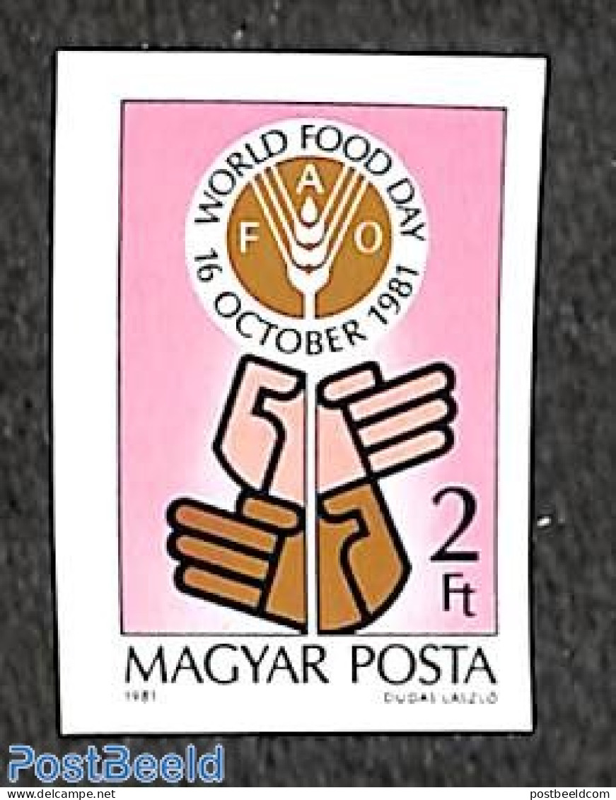 Hungary 1981 World Food Day 1v Imperforated, Mint NH, Health - Food & Drink - Ongebruikt