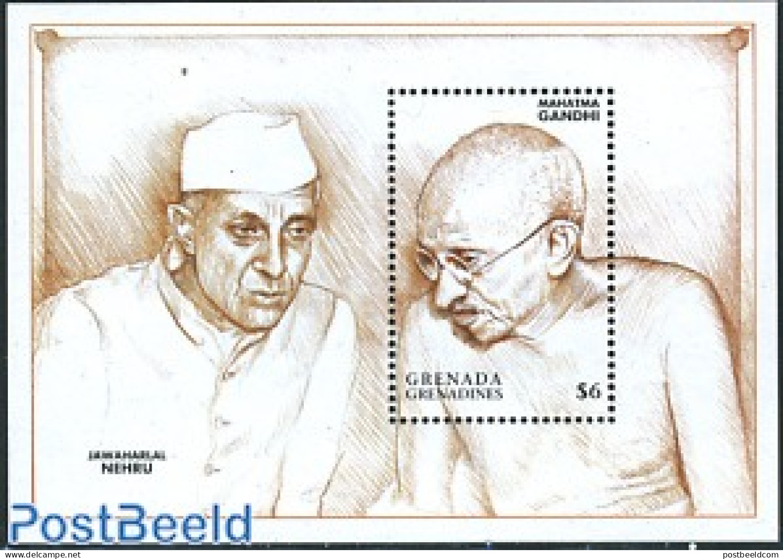 Grenada Grenadines 1998 M. Gandhi S/s, Mint NH, History - Gandhi - Mahatma Gandhi