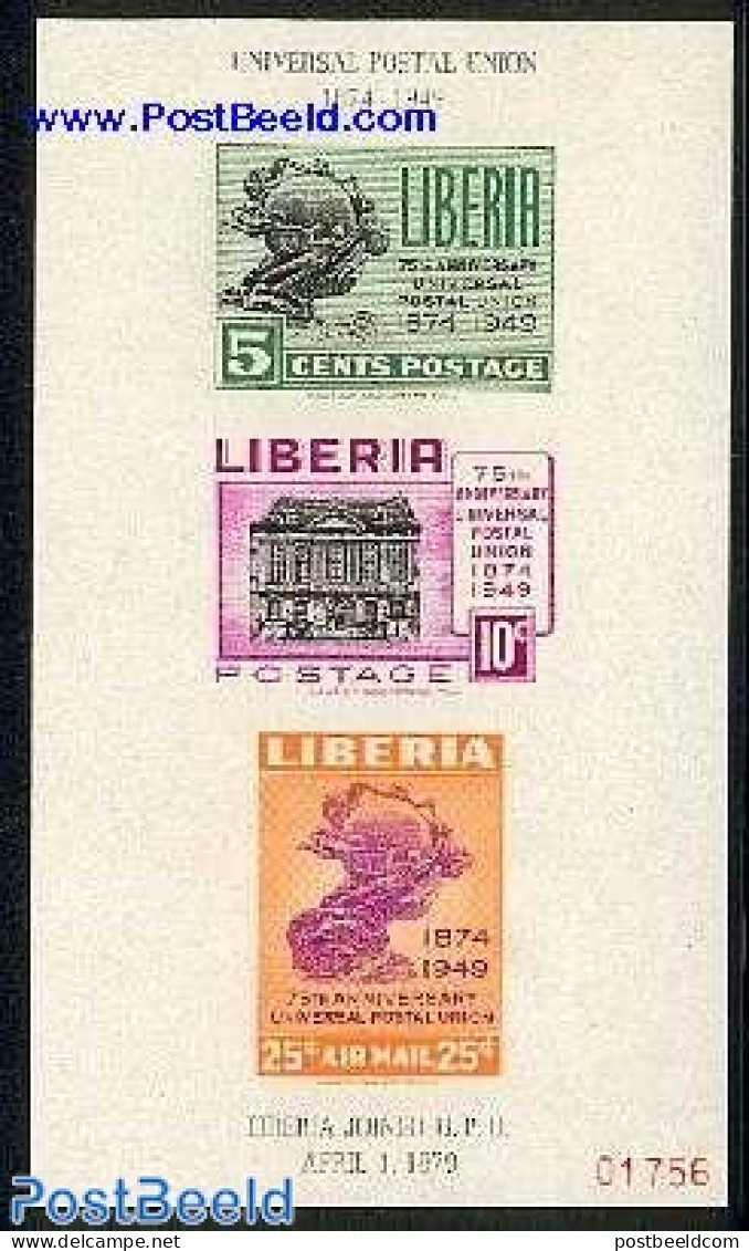Liberia 1950 75 Years UPU S/s, Mint NH, U.P.U. - U.P.U.