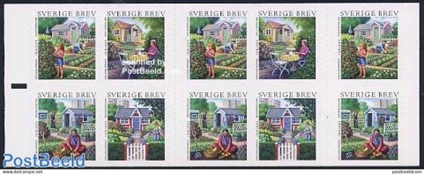 Sweden 2005 Summer, Garden Booklet, Mint NH, Nature - Gardens - Stamp Booklets - Ongebruikt