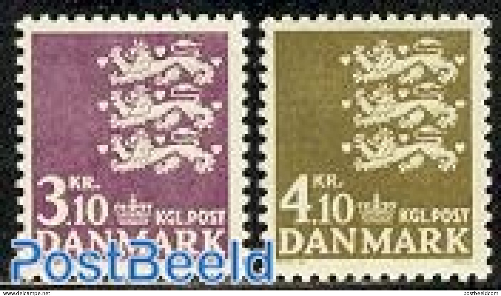 Denmark 1970 Definitives 2v, Mint NH - Ungebraucht