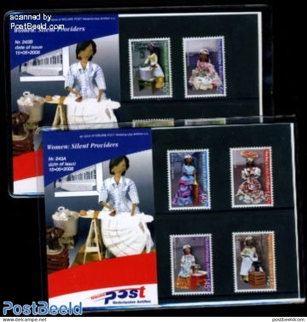 Netherlands Antilles 2008 Women: Silent Providers, Presentation Pack 243A+B, Mint NH, Health - Various - Food & Drink .. - Ernährung