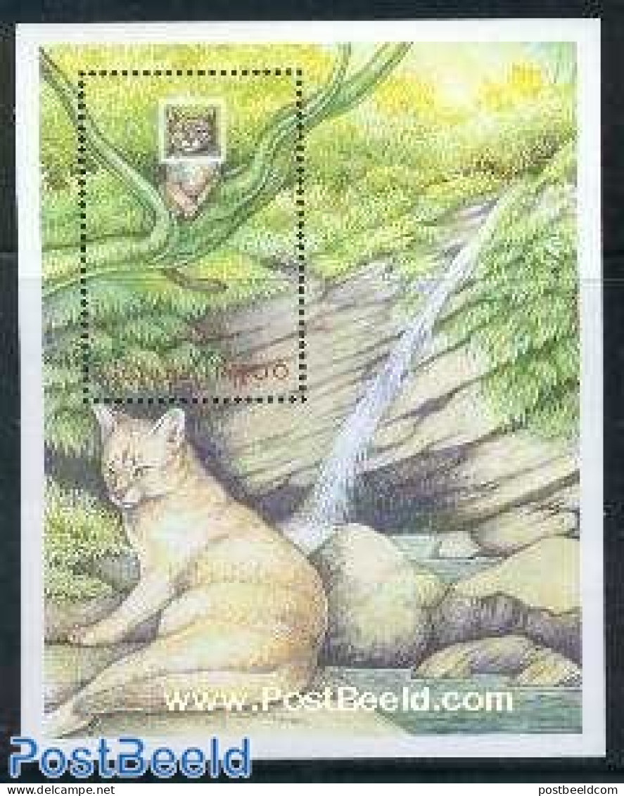 Guyana 2001 Cats S/s (Abessinian), Mint NH, Nature - Cats - Guyana (1966-...)