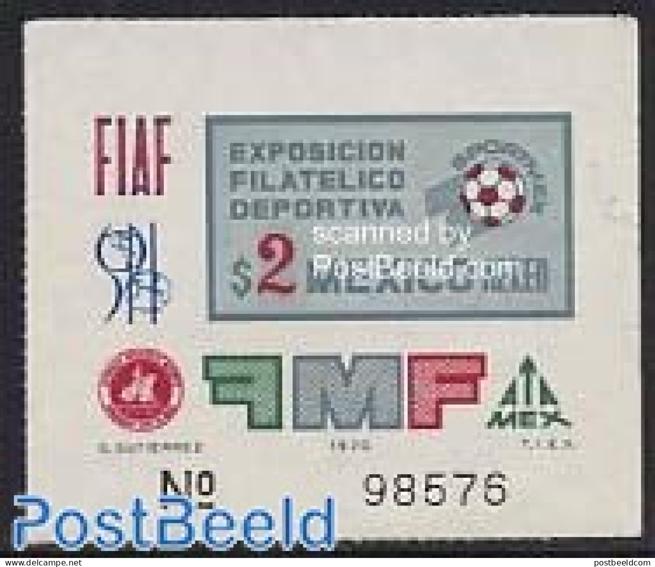 Mexico 1970 Sportmex S/s, Mint NH, Sport - Football - Mexico