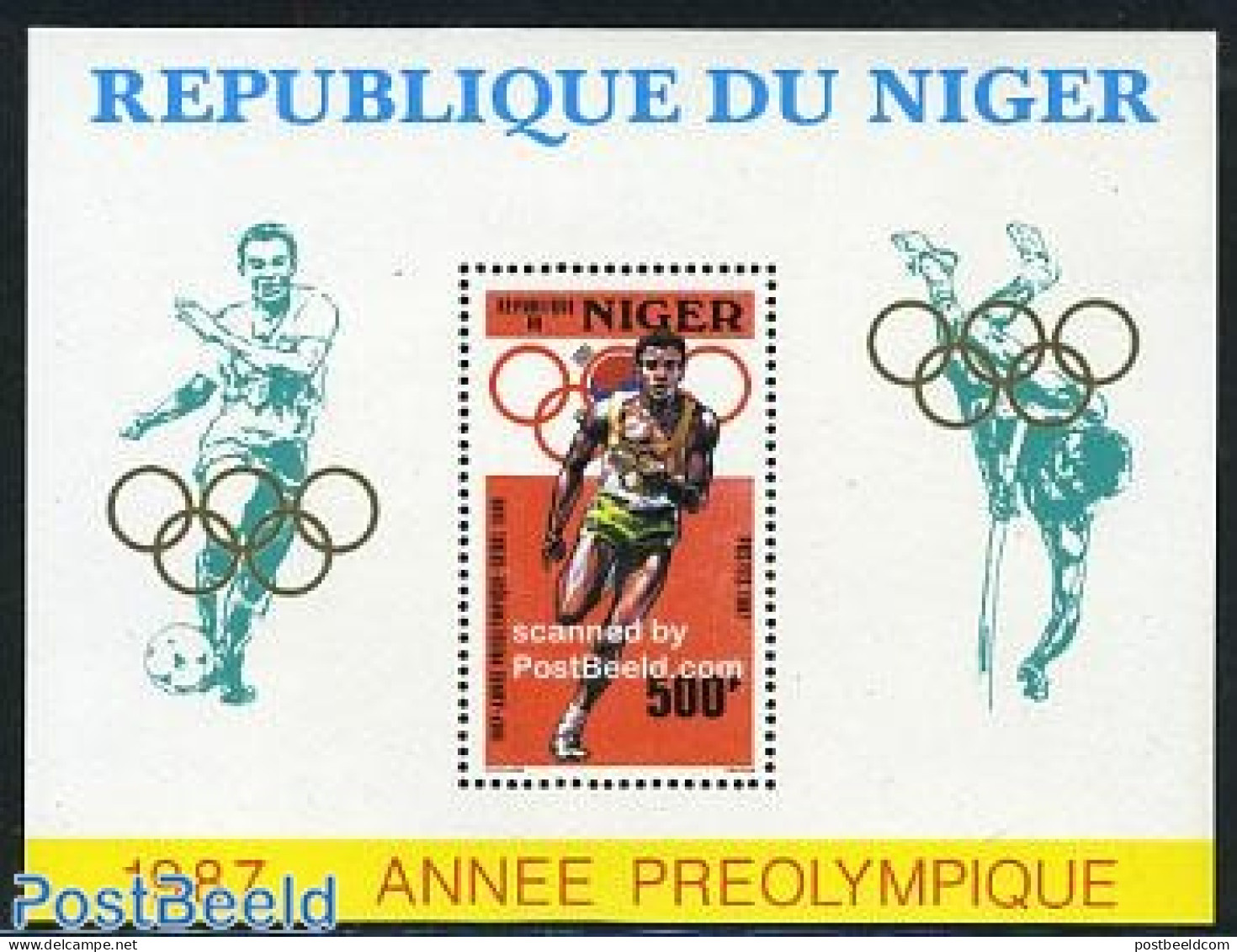Niger 1987 Olympic Games Seoul S/s, Mint NH, Sport - Athletics - Olympic Games - Athletics