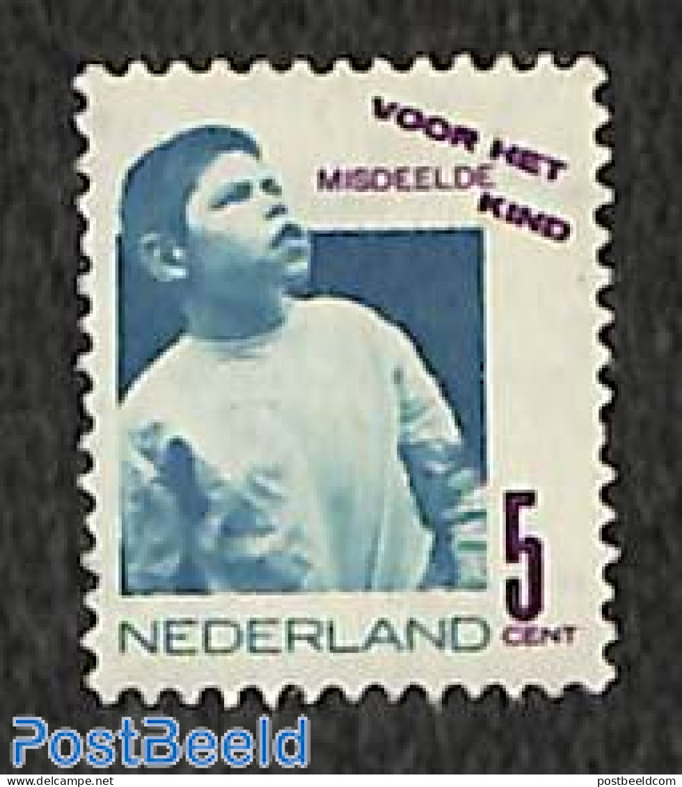 Netherlands 1931 5+3c, Child With Syndrome Of Down, Stamp Out Of Se, Mint NH - Nuovi