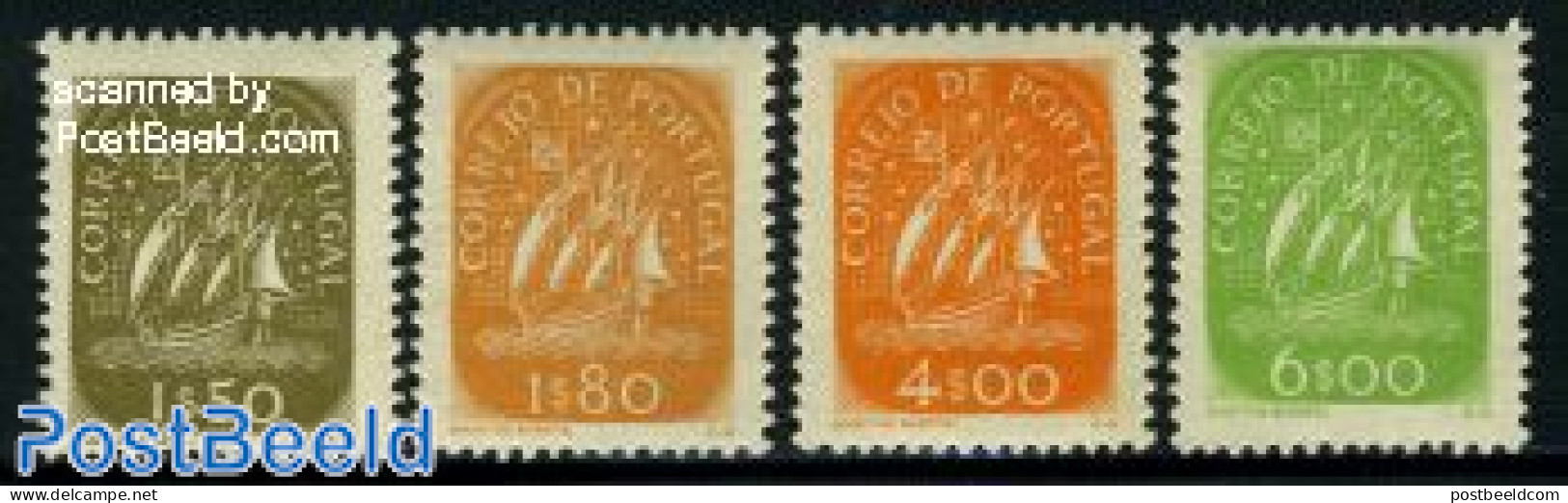 Portugal 1949 Definitives 4v, Unused (hinged), Transport - Ships And Boats - Nuevos