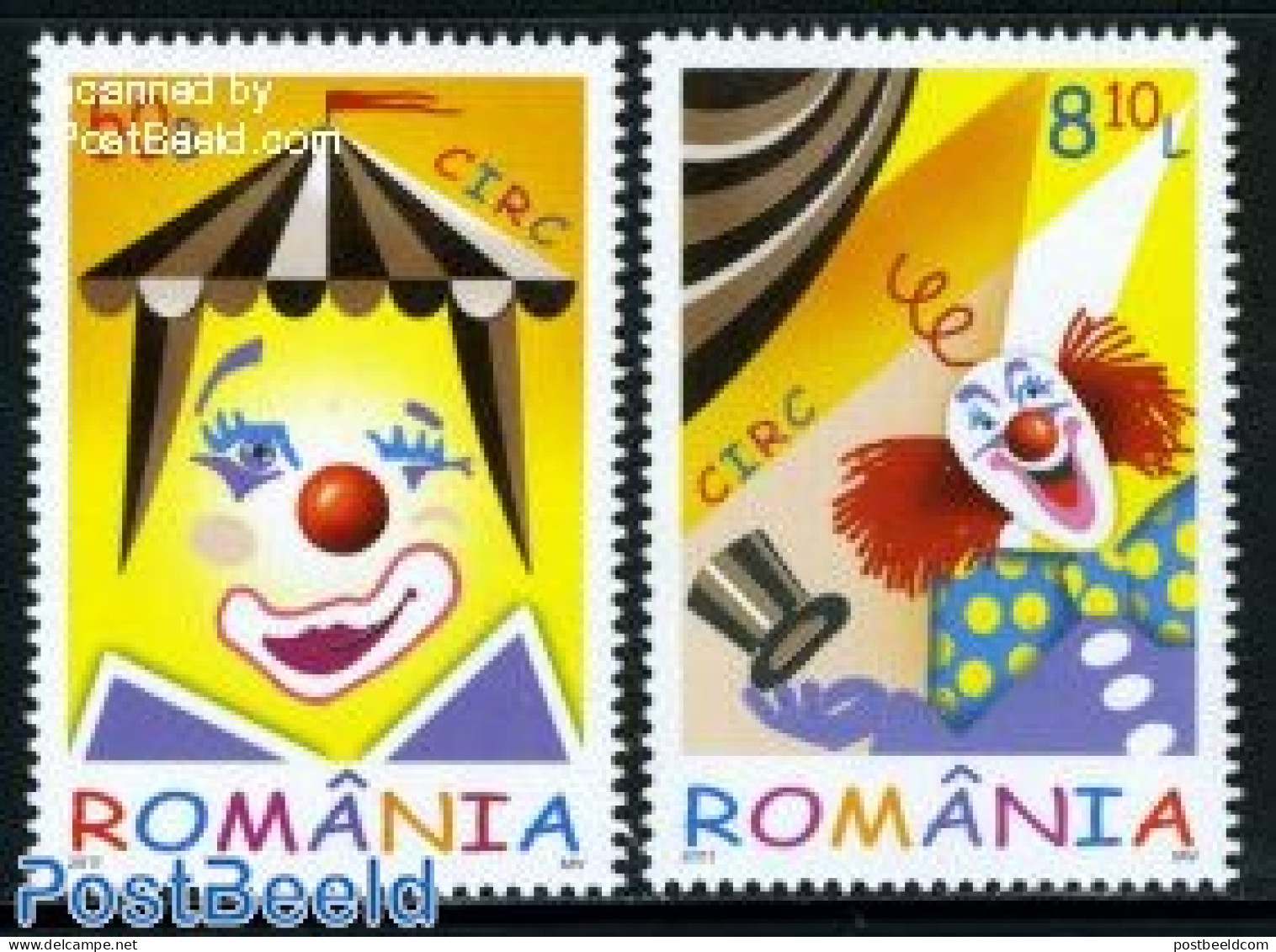 Romania 2011 Circus 2v, Mint NH, Performance Art - Circus - Unused Stamps