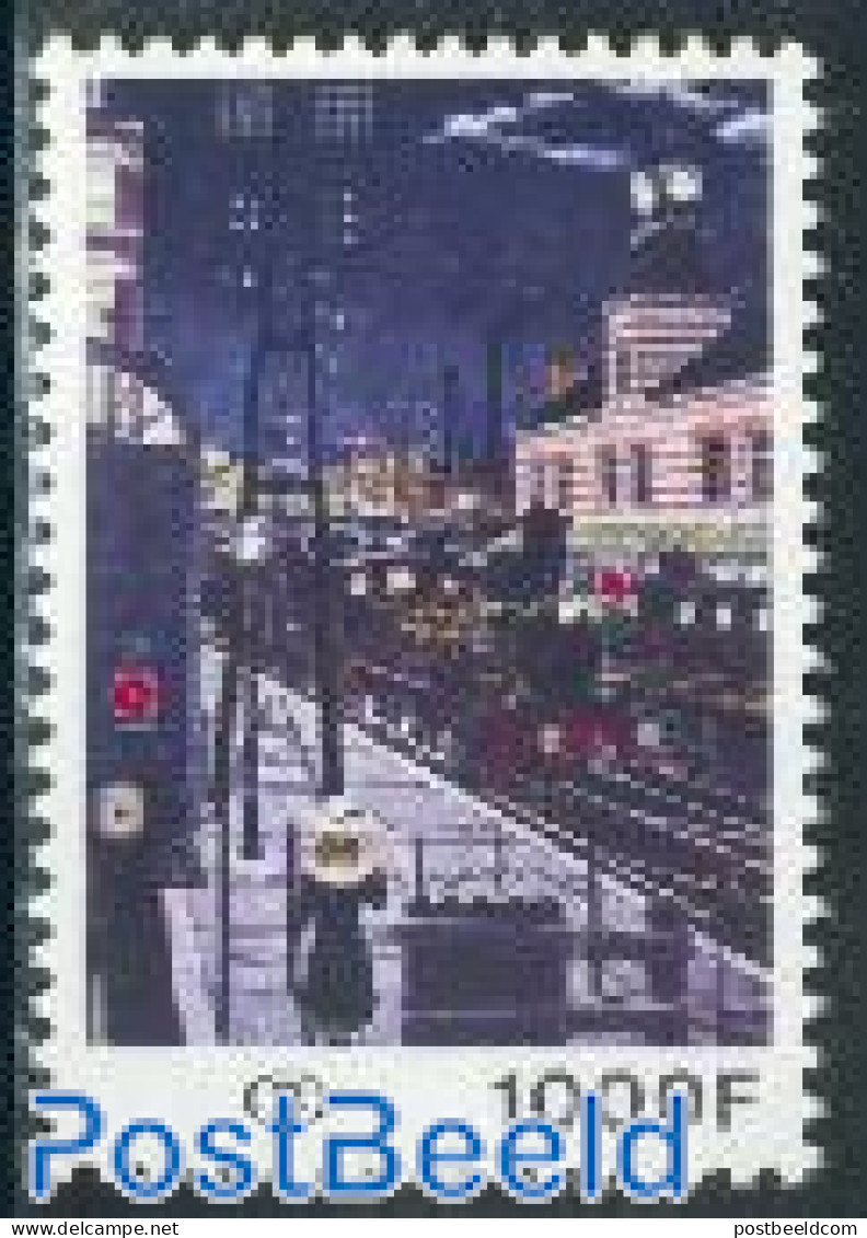 Belgium 1977 Railway Station Painting 1v, Mint NH, Transport - Railways - Art - Paintings - Ongebruikt