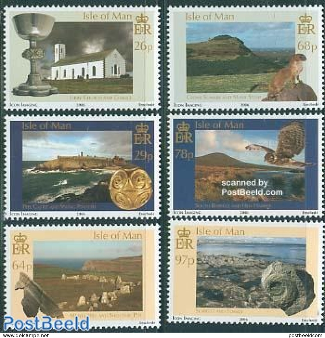 Isle Of Man 2006 Natural History & Antiquarian Society 6v, Mint NH, History - Nature - Religion - Geology - History - .. - Iglesias Y Catedrales