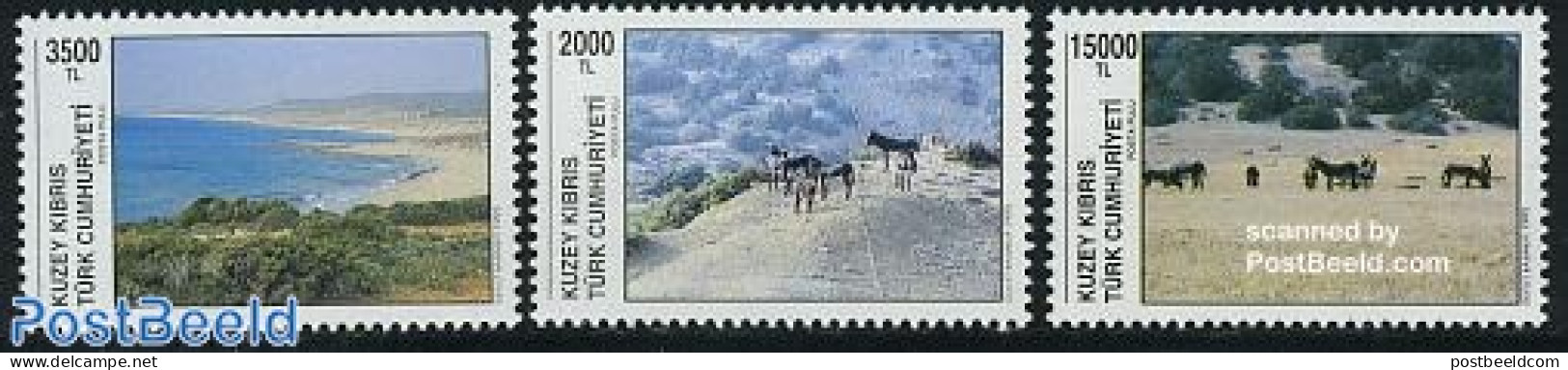 Turkish Cyprus 1995 European Nature Conservation 3v, Mint NH, History - Nature - Europa Hang-on Issues - Environment - Europese Gedachte