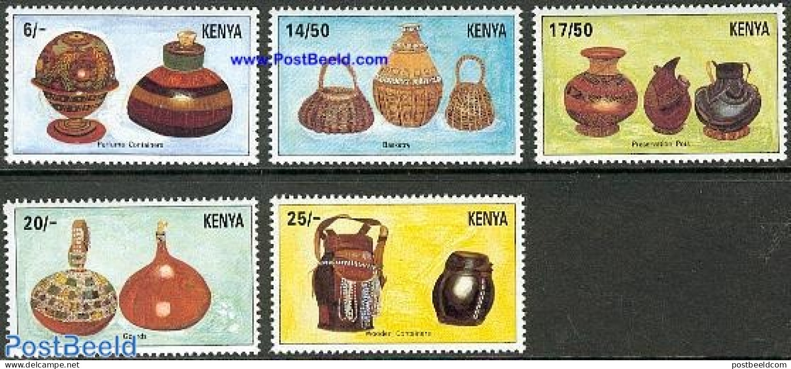 Kenia 1995 Handicrafts 5v, Mint NH, Art - Handicrafts - Other & Unclassified