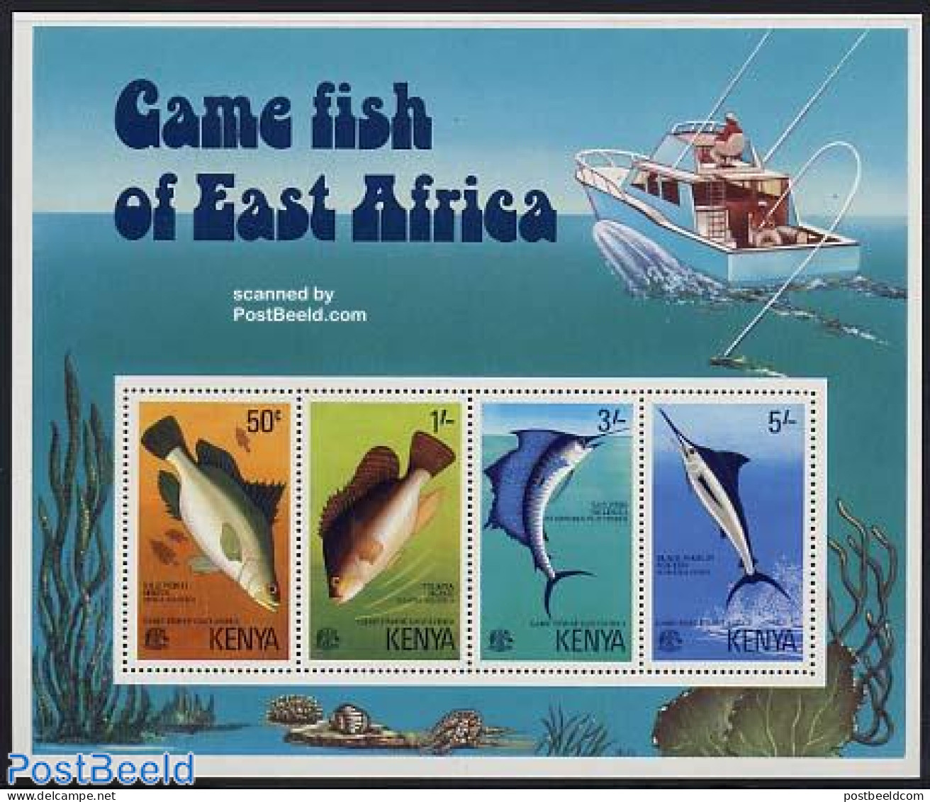 Kenia 1977 Fish S/s, Mint NH, Nature - Fish - Fishing - Fishes