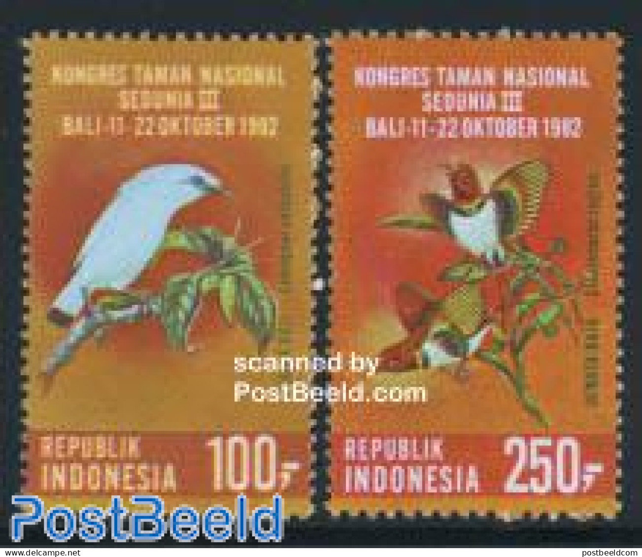 Indonesia 1982 Birds 2v, Mint NH, Nature - Birds - Indonesien