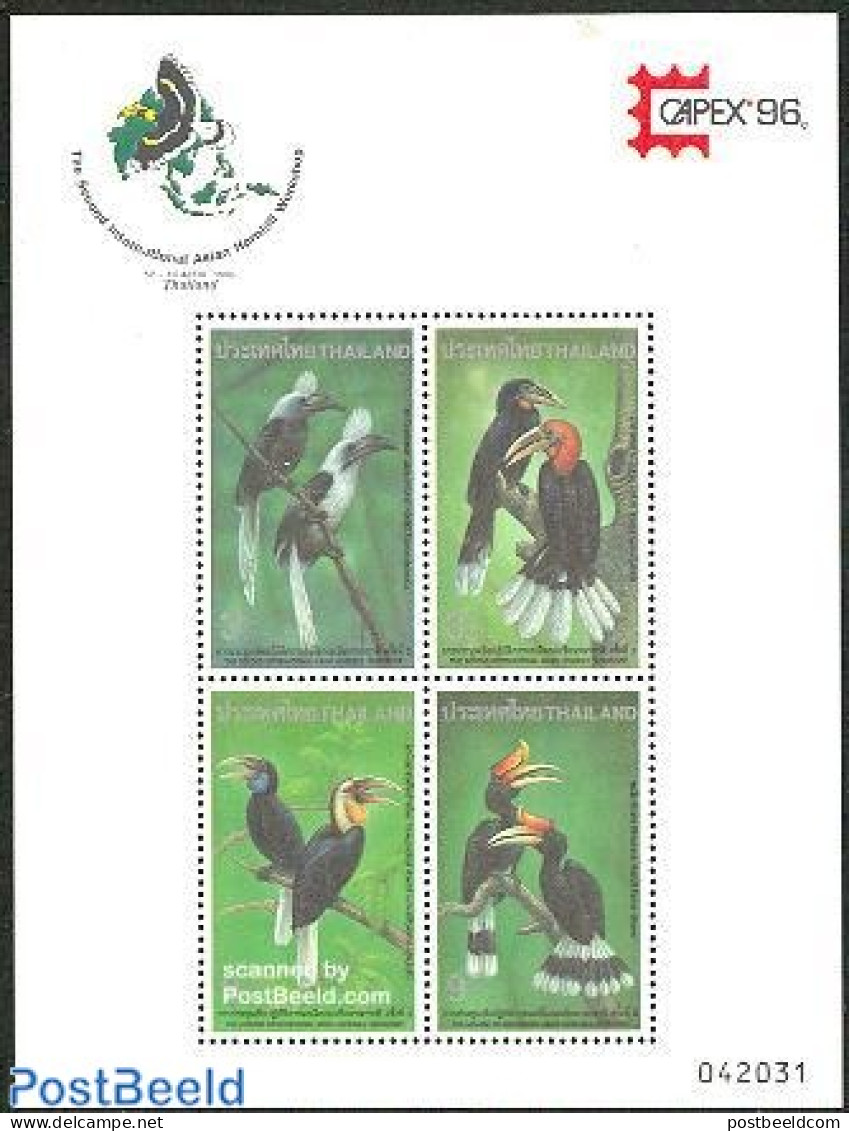 Thailand 1996 Capex 96 S/s, Mint NH, Nature - Birds - Philately - Tailandia