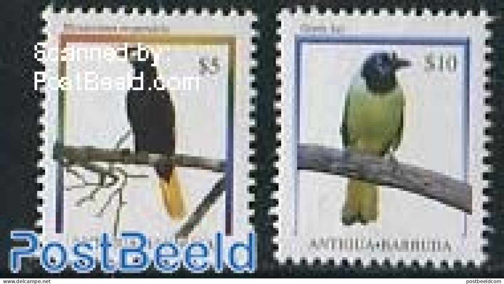 Antigua & Barbuda 2003 Definitives, Birds 2v ($5,$10), Mint NH, Nature - Birds - Antigua En Barbuda (1981-...)