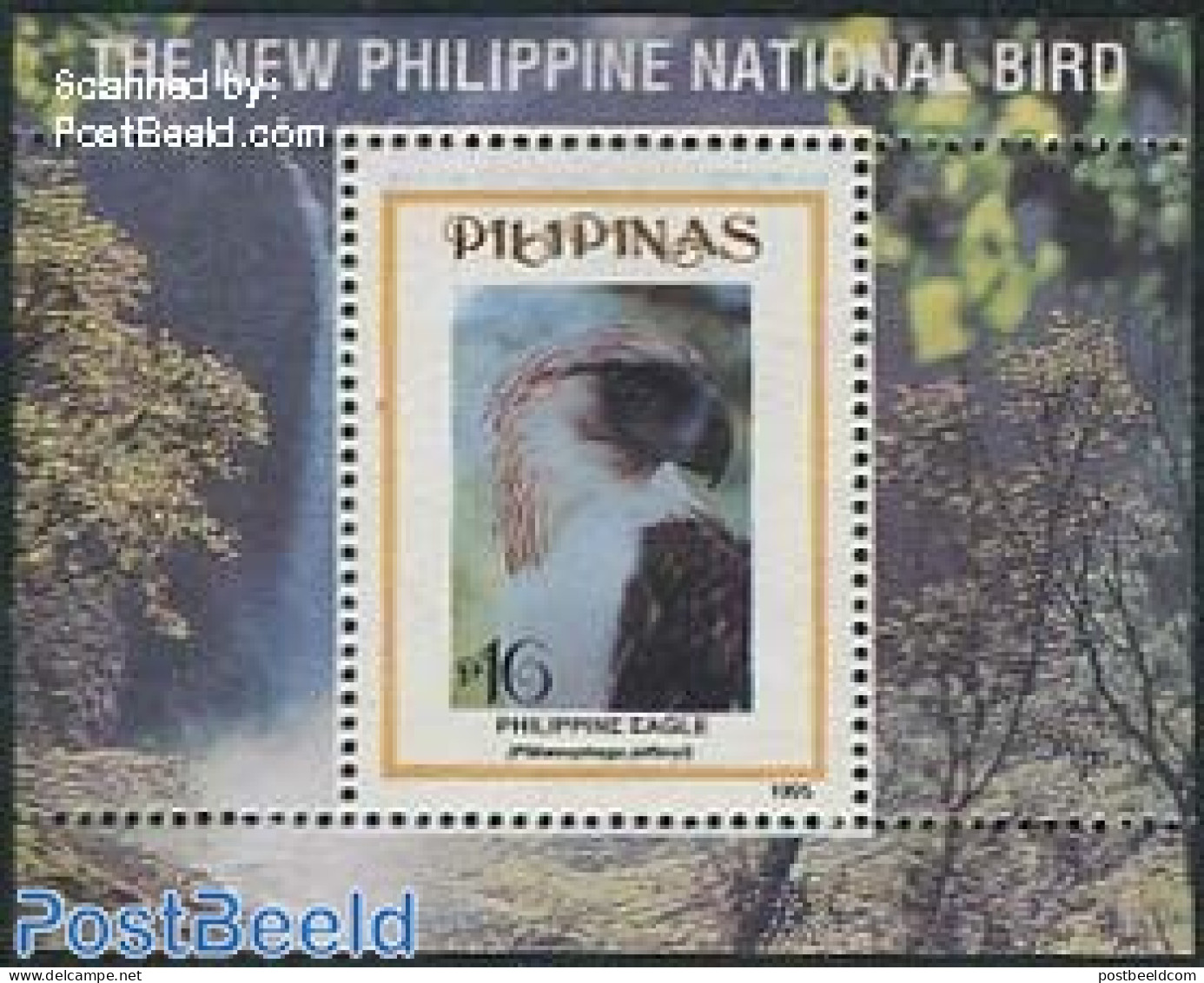 Philippines 1995 National Bird S/s, Mint NH, Nature - Birds - Birds Of Prey - Philippinen