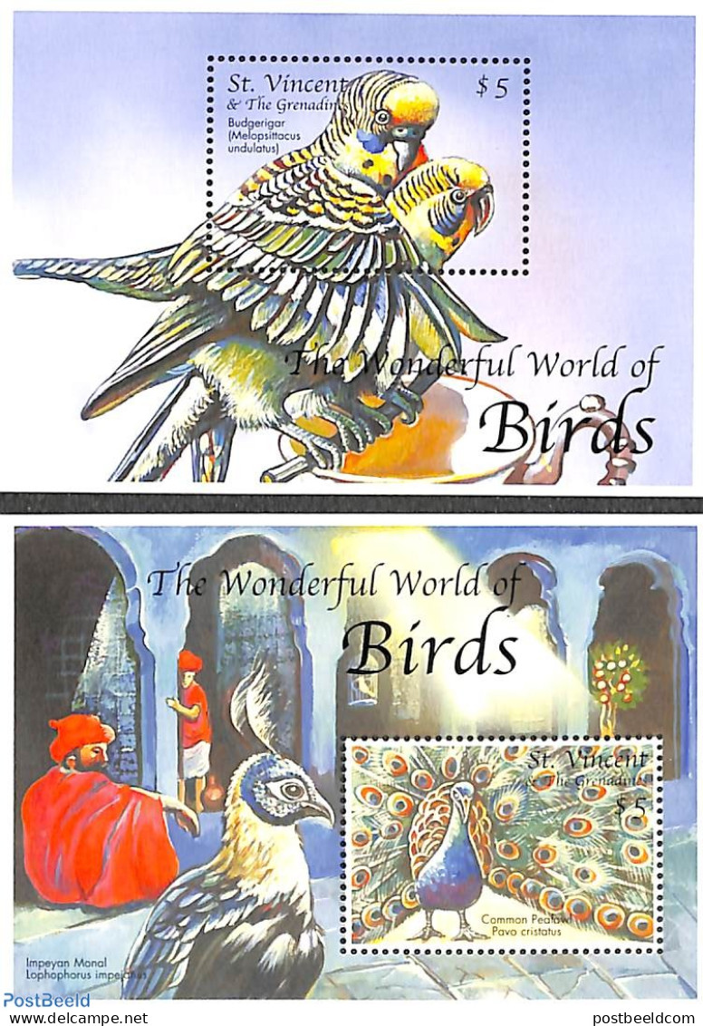 Saint Vincent 2000 Birds 2 S/s, Mint NH, Nature - Birds - St.Vincent (1979-...)