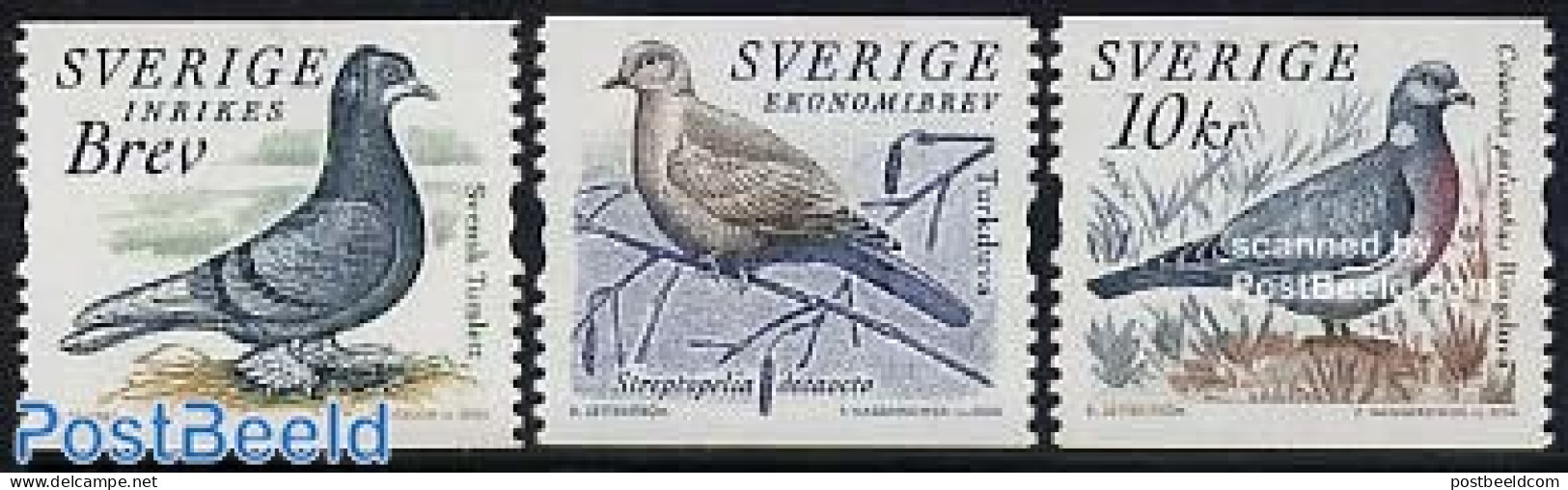 Sweden 2004 Pigeons 3v, Mint NH, Nature - Birds - Nuevos