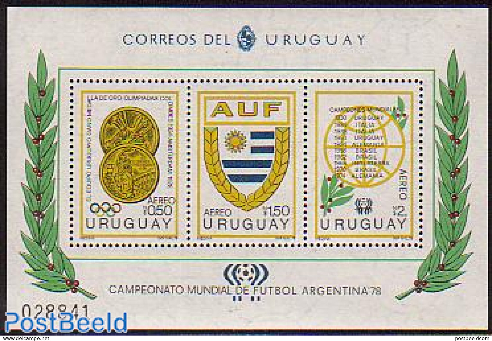 Uruguay 1978 World Cup Football S/s, Mint NH, Sport - Football - Uruguay