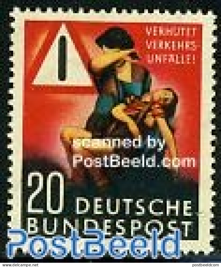 Germany, Federal Republic 1953 Traffic Safety 1v, Mint NH, Transport - Traffic Safety - Unused Stamps