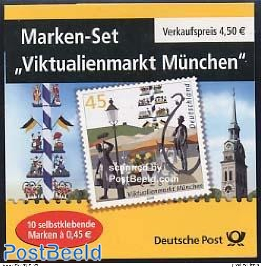 Germany, Federal Republic 2004 Munich Street Life Booklet, Mint NH, Various - Stamp Booklets - Street Life - Ungebraucht