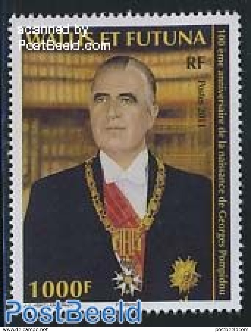 Wallis & Futuna 2011 Georges Pompidou 1v, Mint NH, History - Decorations - Politicians - Militares