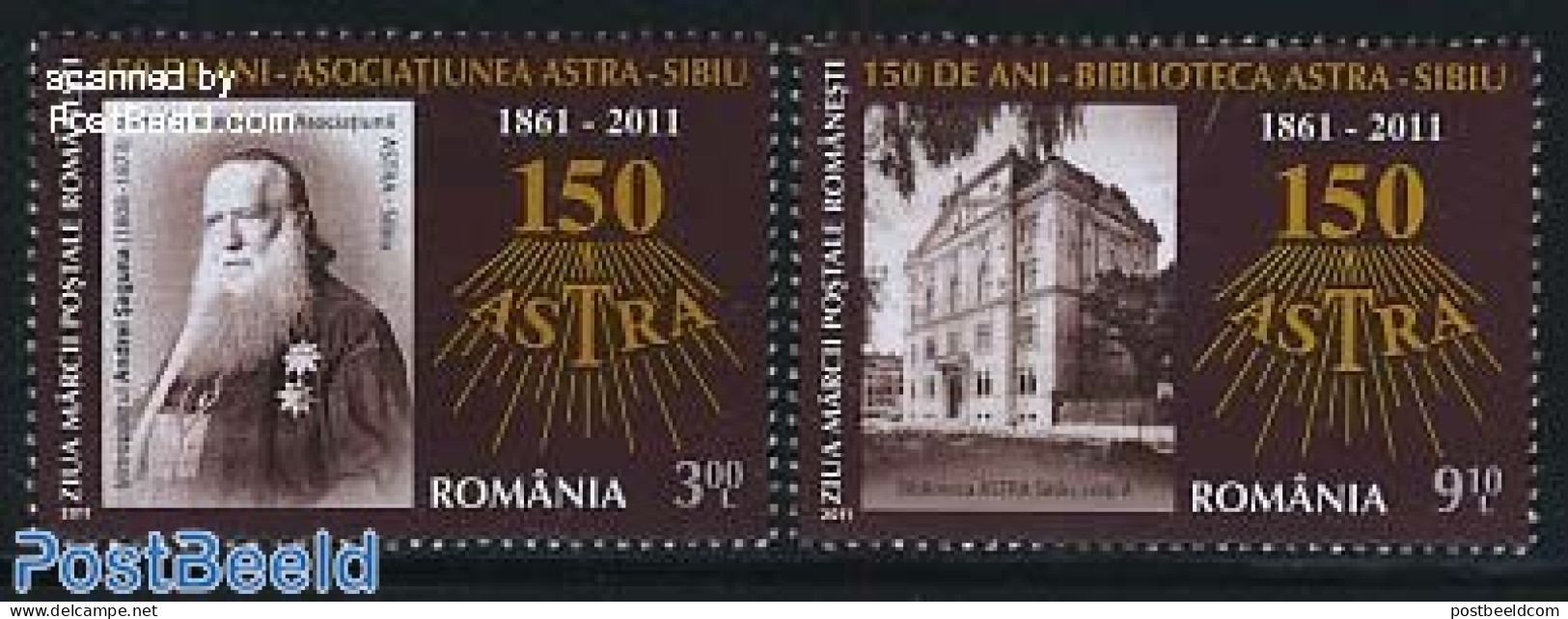 Romania 2011 ASTRA Sibiu 2v, Mint NH, Art - Libraries - Ongebruikt