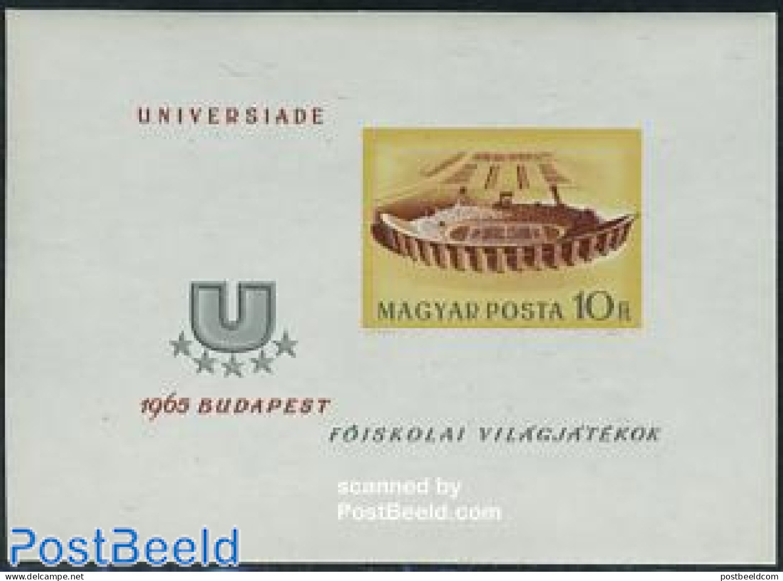 Hungary 1965 Universiade S/s Imperforated, Mint NH, Sport - Sport (other And Mixed) - Neufs