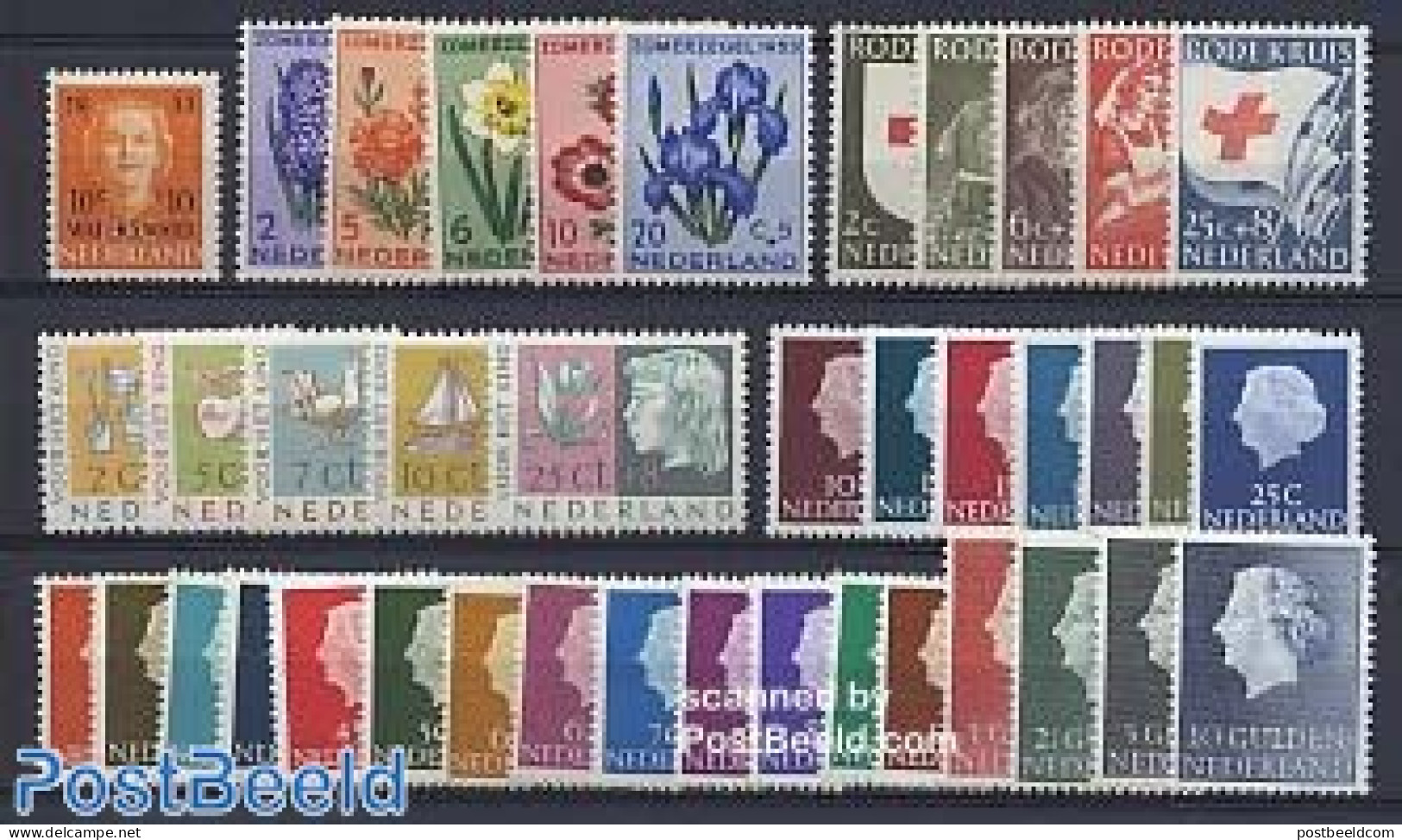 Netherlands 1953 Yearset 1953 (40v), Mint NH, Various - Yearsets (by Country) - Ungebraucht
