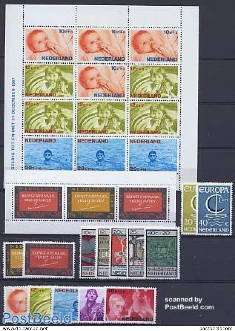 Netherlands 1966 Yearset 1966 (14v+2s/s), Mint NH, Various - Yearsets (by Country) - Unused Stamps