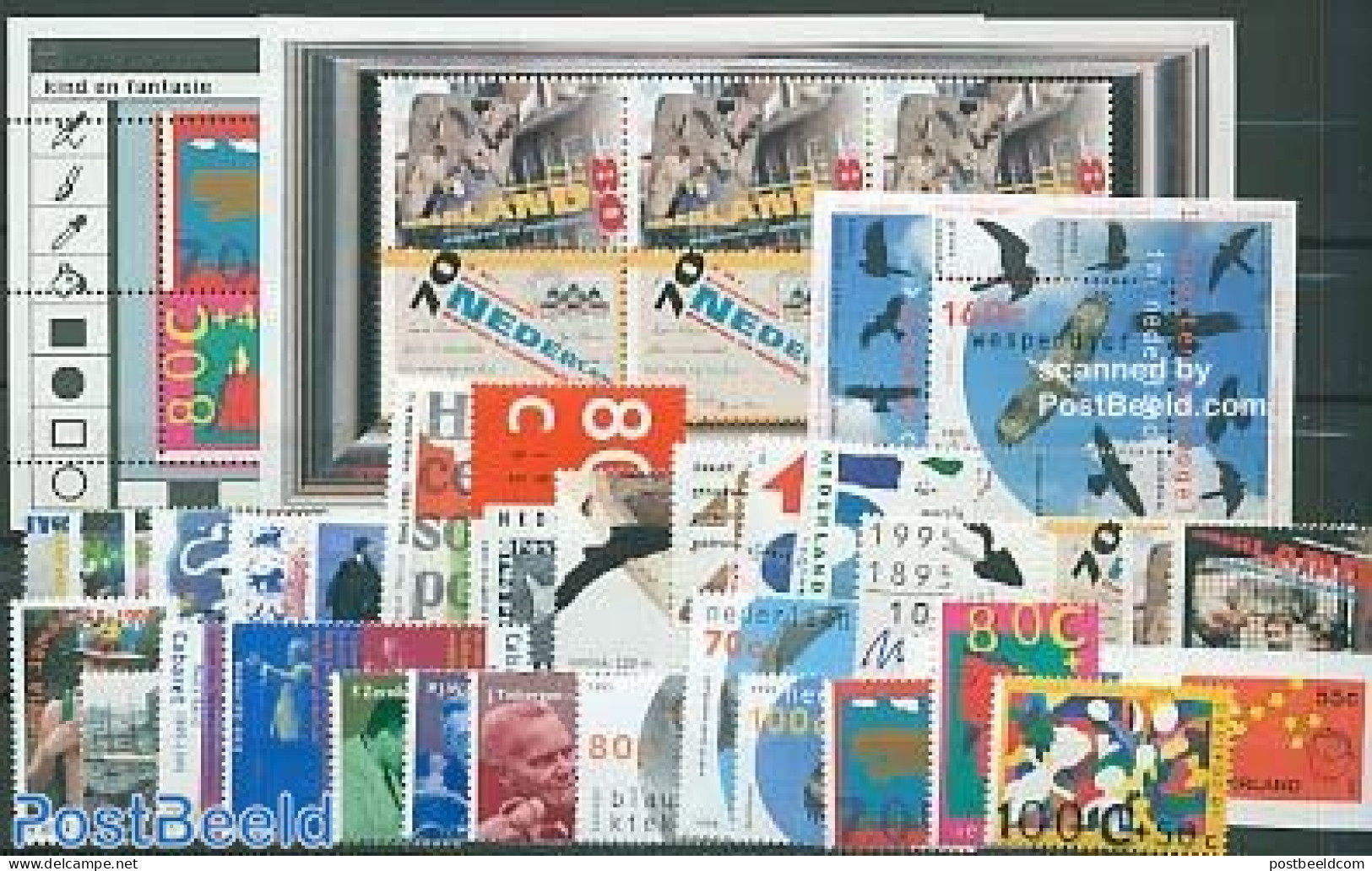 Netherlands 1995 Yearset 1995 (31v+3s/s), Mint NH, Various - Yearsets (by Country) - Unused Stamps