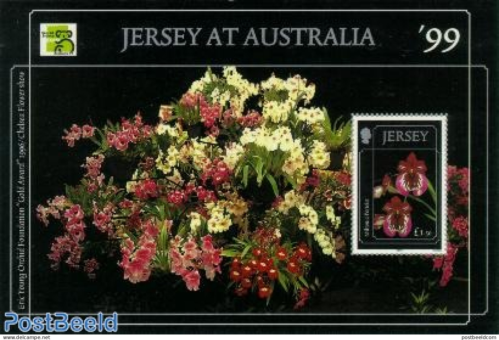 Jersey 1999 Orchids S/s, Mint NH, Nature - Flowers & Plants - Orchids - Jersey