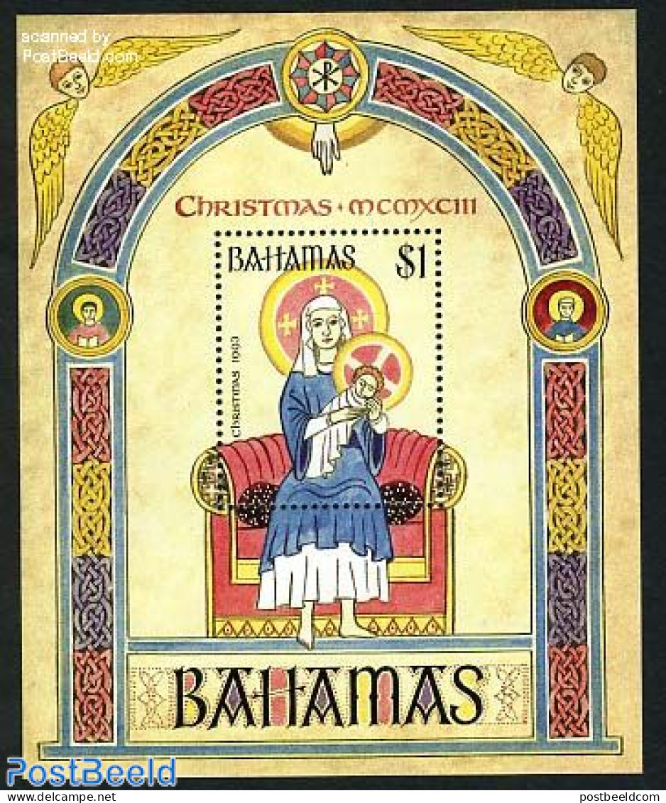 Bahamas 1993 Christmas S/s, Mint NH, Religion - Christmas - Christmas