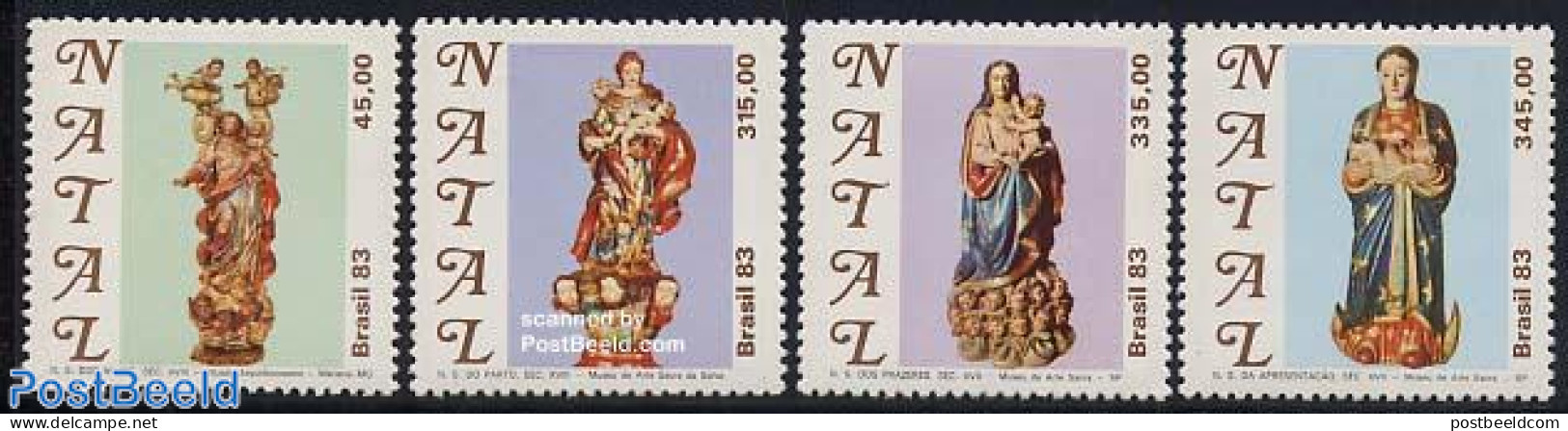 Brazil 1983 Christmas 4v, Mint NH, Religion - Christmas - Neufs