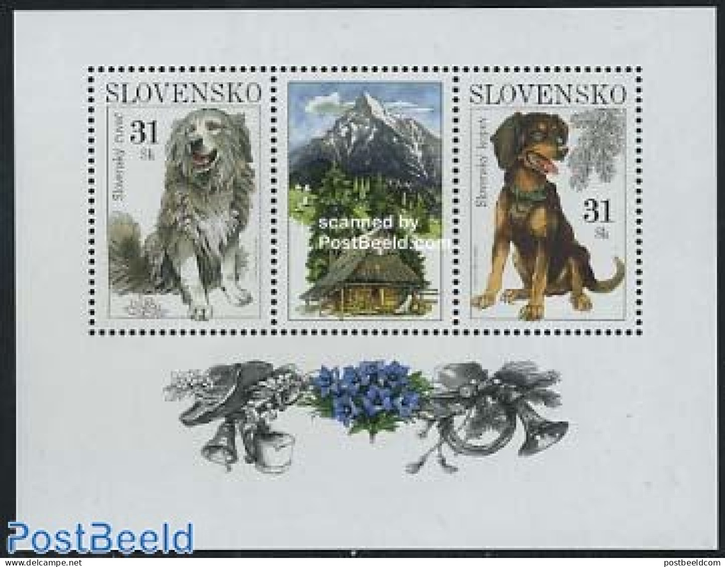 Slovakia 2007 Dogs S/s, Mint NH, Nature - Dogs - Ungebraucht